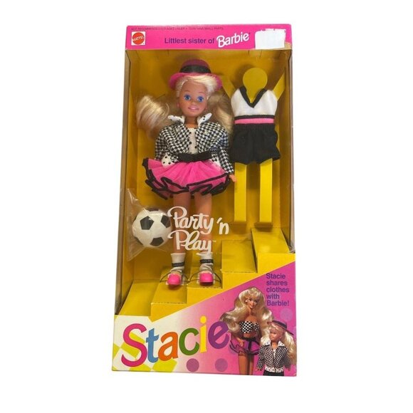 Mattel 1991 Stacie Party N Play Doll With Outfit & Accessories - Picture 1 of 2